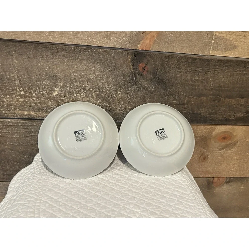 Vintage Fashion Manor Summertime Fine‎ China Desert Plates Set of 4